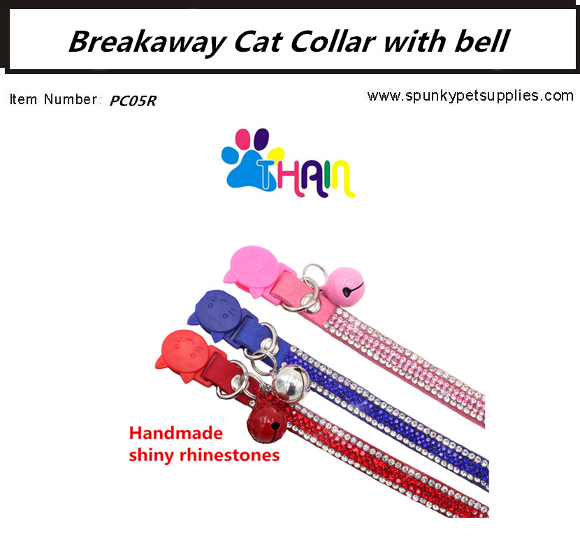 Breakaway Cat Collar with bell Red